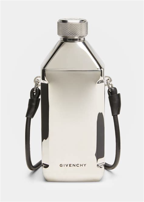 givenchy flask|GIVENCHY 4G crushed flask in metal with strap .